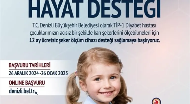 Denizli Büyükşehir, Diyabetli Çocuklara Cihaz Desteği Sağladı